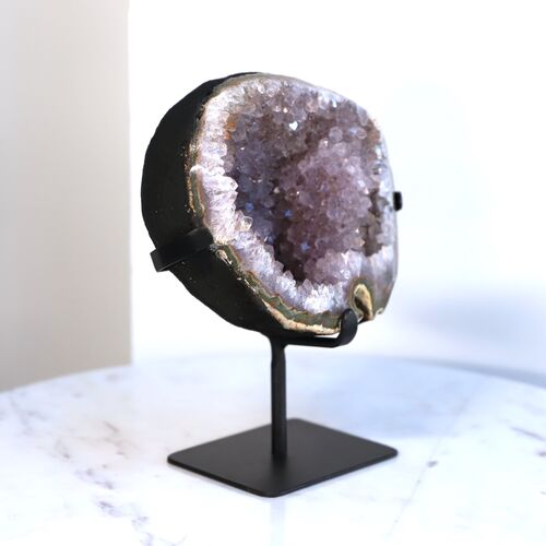 Pink Amethyst Geode Pod