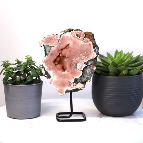 Pink Amethyst Geode Crystal