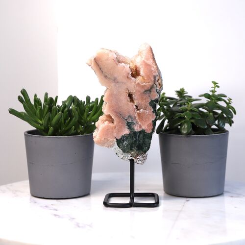 Pink Amethyst Geode Crystal