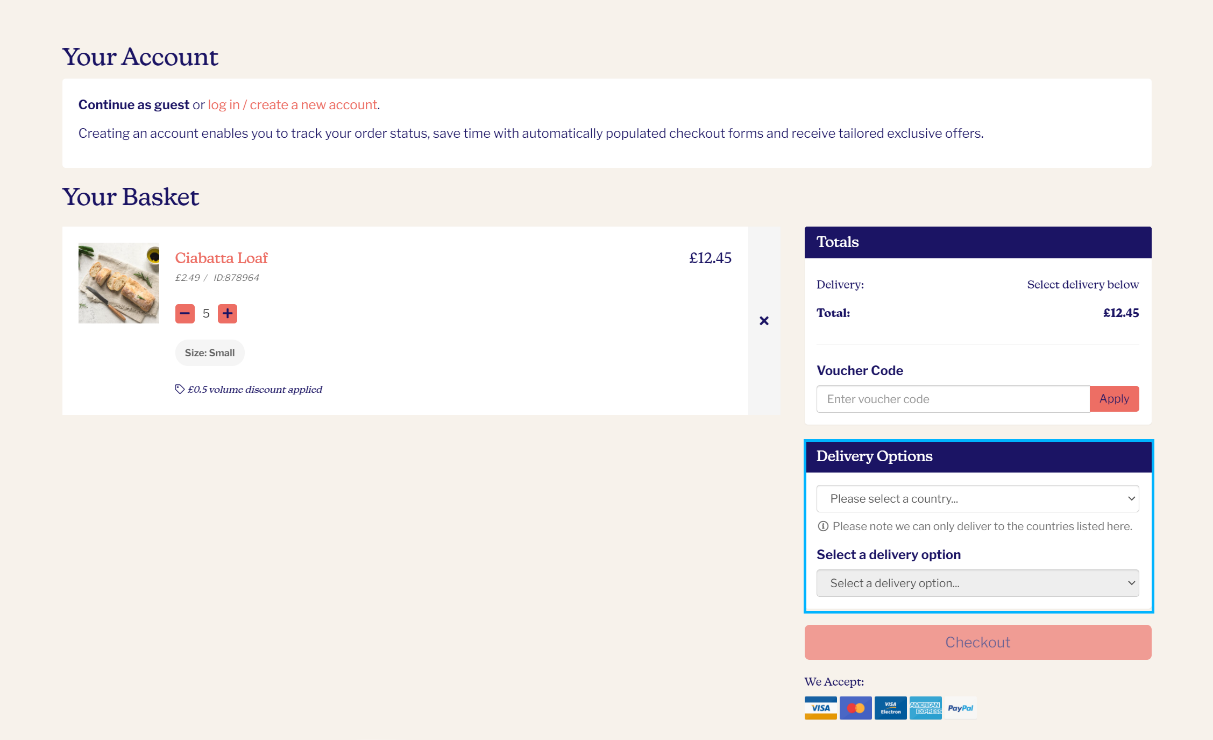 FREE upgrade - new Ecommerce check out!