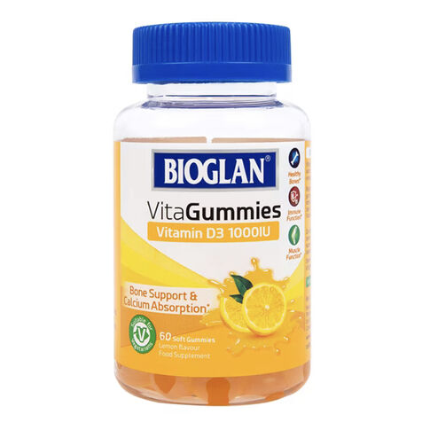 Bioglan Vitamin D3 1000iu 60 Vitagummies