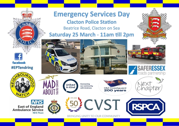 Emergency Services Day, Saturday 25th March, Clacton