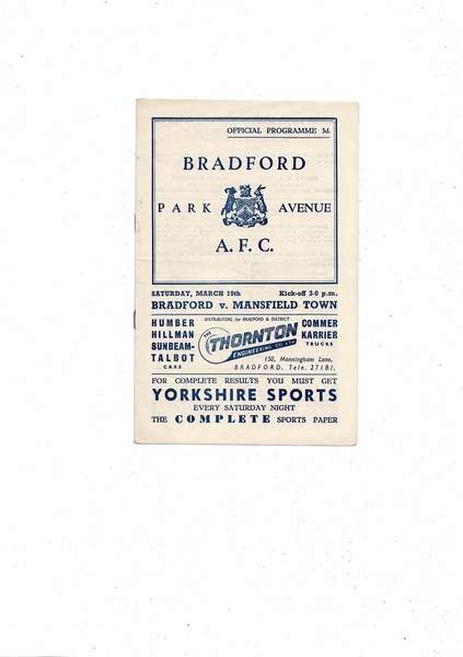 More Football Programmes listed today