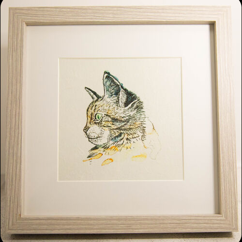 Decoupage Tabby Cat