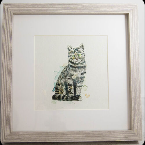 Decoupage Tabby Cat