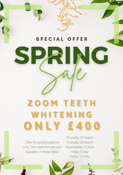 Tooth Whitening Offer Spring 2023