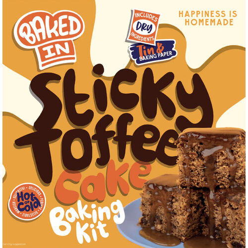 Sticky Toffee Cake Kit by Bakedin
