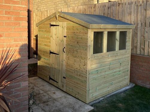 #A087 8x6 Apex Reverse Shed