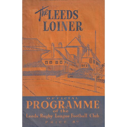 1960/61 Leeds v Wigan (11/02/1961) Rugby League Challenge Cup, First Round Rugby League Programme