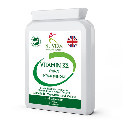Vitamin K2 MK-7 Menaquinone- 120 Capsules 100mcg
