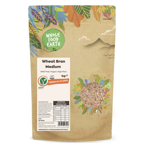 Wheat Bran Medium by Wholefood Earth 1kg