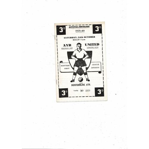 Ayr United Football Programmes