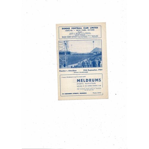 Dundee Football Programmes