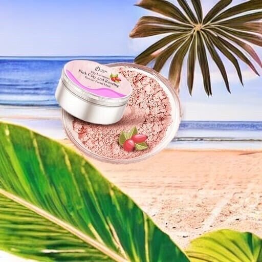 Luxurious Pink Clay & Rosehip Powder Dry Face Mask