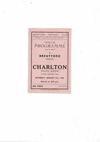More Football Programmes listed today