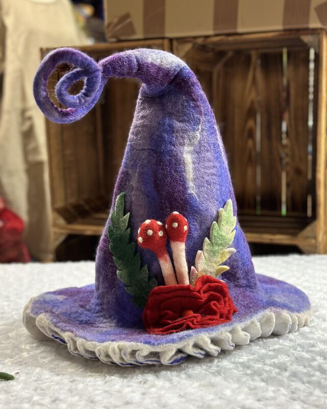 Purple flower Tod hat