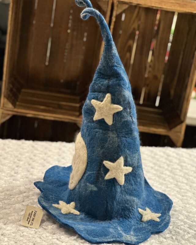 Blue wizard hat