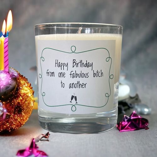 Fabulous birthday candle