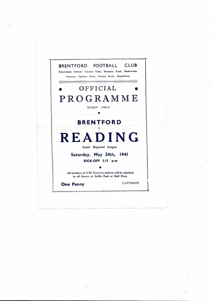 Latest Football Programmes Listed today