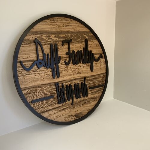 Rustic Wall Decor | Custom Name Sign | Family Name Sign | Established Sign