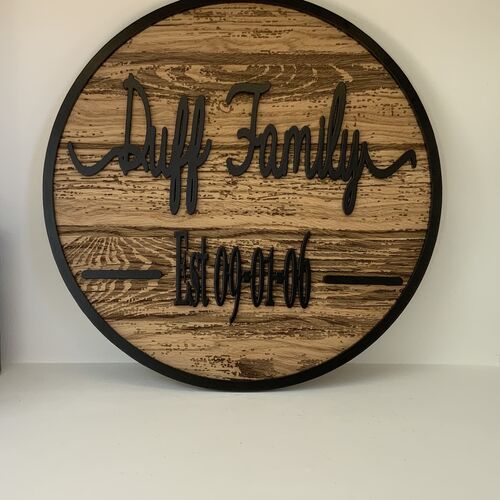 Rustic Wall Decor | Custom Name Sign | Family Name Sign | Established Sign