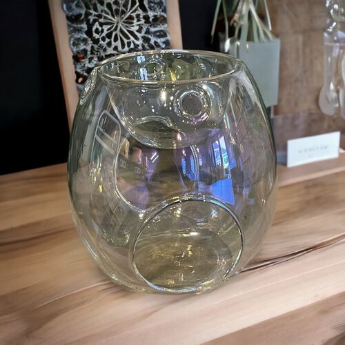 Pearl Clear Glass wax burner