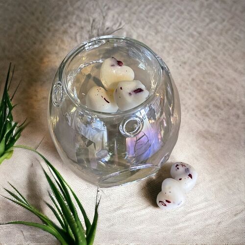 Pearl Clear Glass wax burner