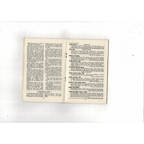 Findon's Football Handbook 1949/50