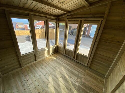 #SHA005 18x8 Apex Summer House Combi