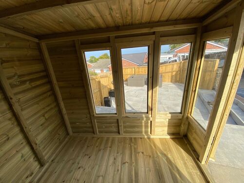 #SHA005 18x8 Apex Summer House Combi