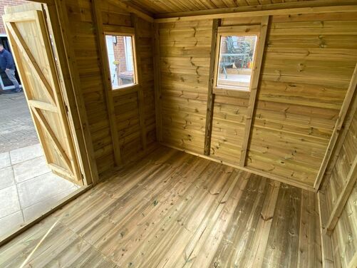 #SHA005 18x8 Apex Summer House Combi