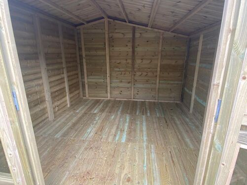 #SHA036 14x10 Apex Summer House Combi