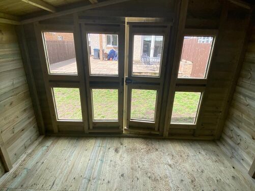 #SHA036 14x10 Apex Summer House Combi