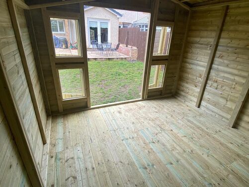 #SHA036 14x10 Apex Summer House Combi