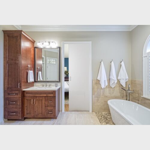 Double Satin Glass Pocket Door Kit