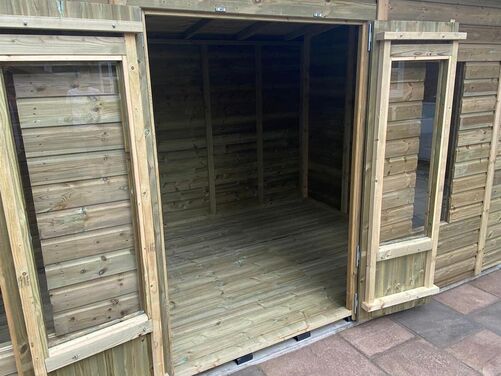 #SHP005 18x8 Pent Combi Summer House