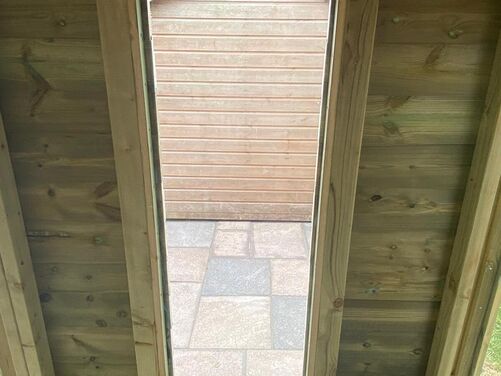 #SHP005 18x8 Pent Combi Summer House