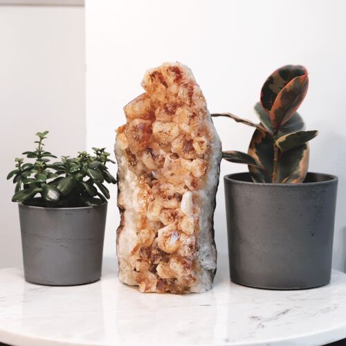 Citrine Geode Cluster Crystal