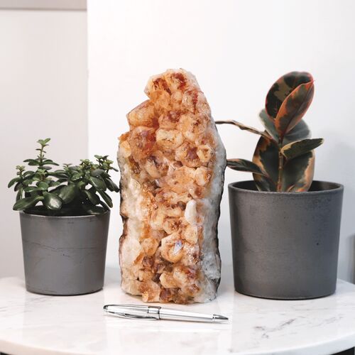 Citrine Geode Cluster Crystal