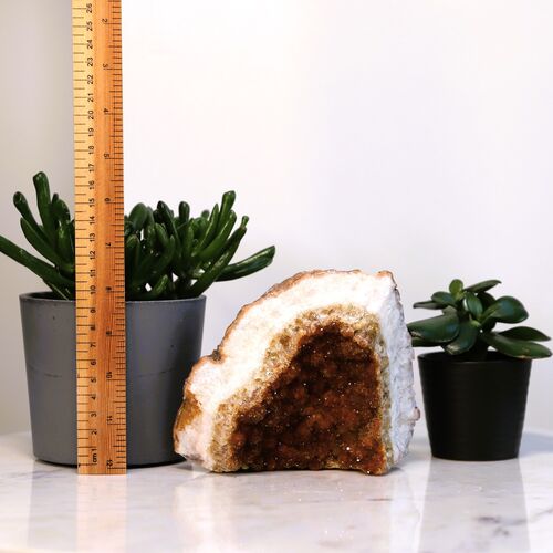 Citrine Free Standing Geode Crystal