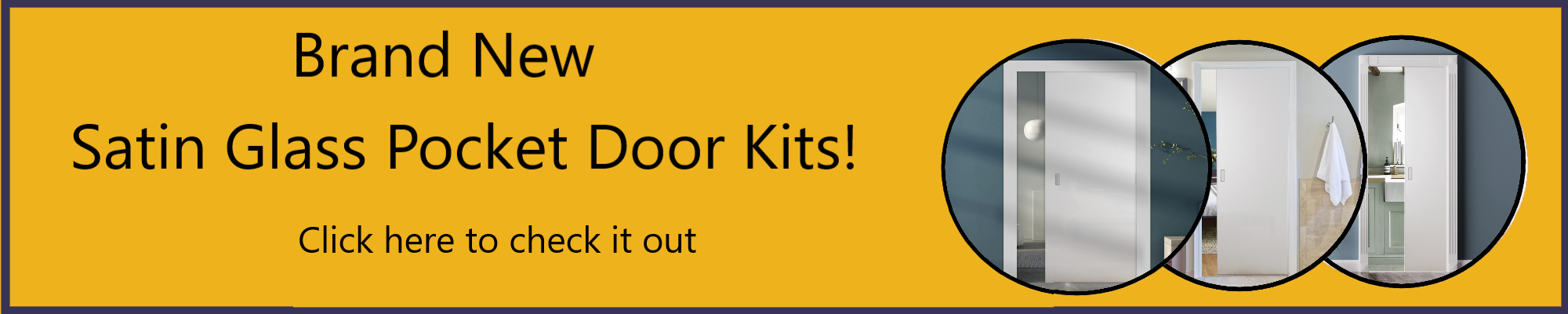 Satin Glass Pocket Door Kits