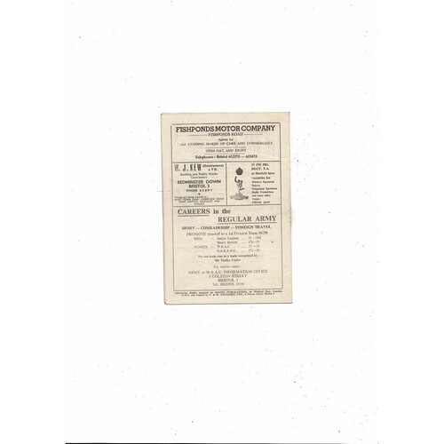 1959/60 Bristol City v Sheffield United Football Programme