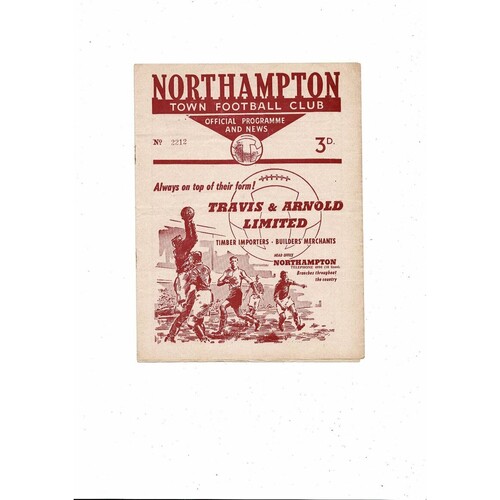 Northampton Town Home Football Programmes