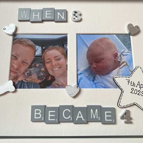 “When 2 become 3“ Photo frame