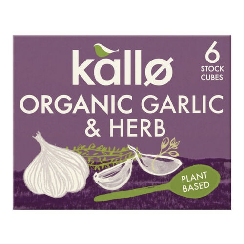 Kallo Organic Garlic & Herb Stock Cubes 66g
