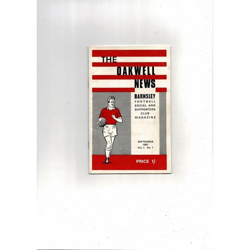 Barnsley Football Club Supporters Club Magazine September 1967 Vol 1 No 1