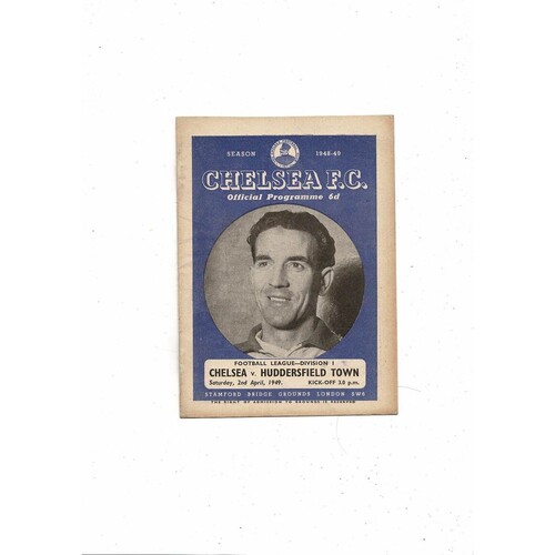 1948/49 Chelsea v Huddersfield Town Football Programme