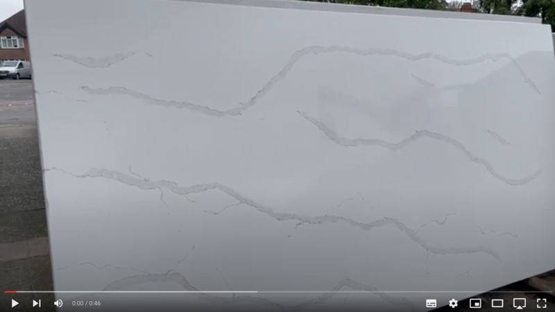 Classic quartz Calacatta Volcano