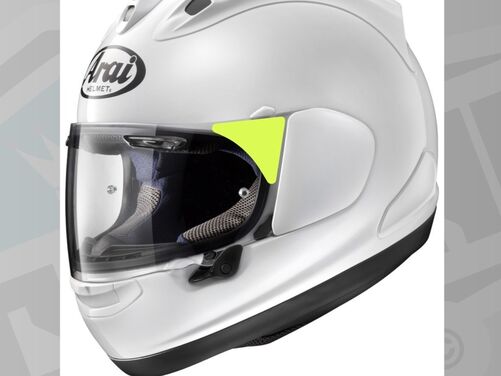 High Visibility Neon Yellow Reflective Decals Stickers for Arai Helmet Visors