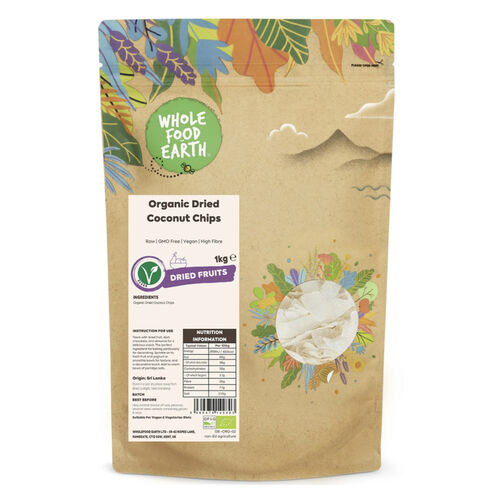 Coconut Chips - Organic by Wholefood Earth 1kg